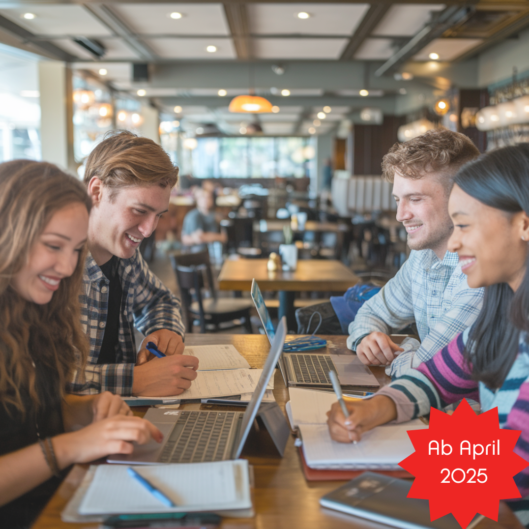 Studierende arbeiten im Restaurant