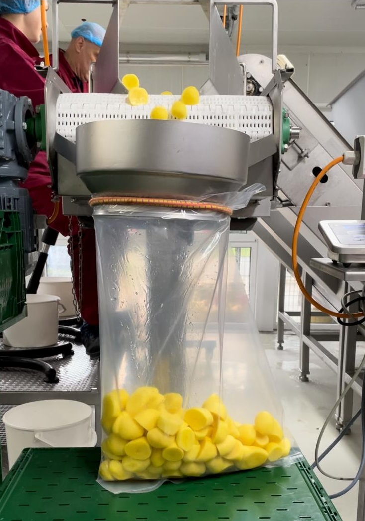 Kartoffel in Beutel verpackt