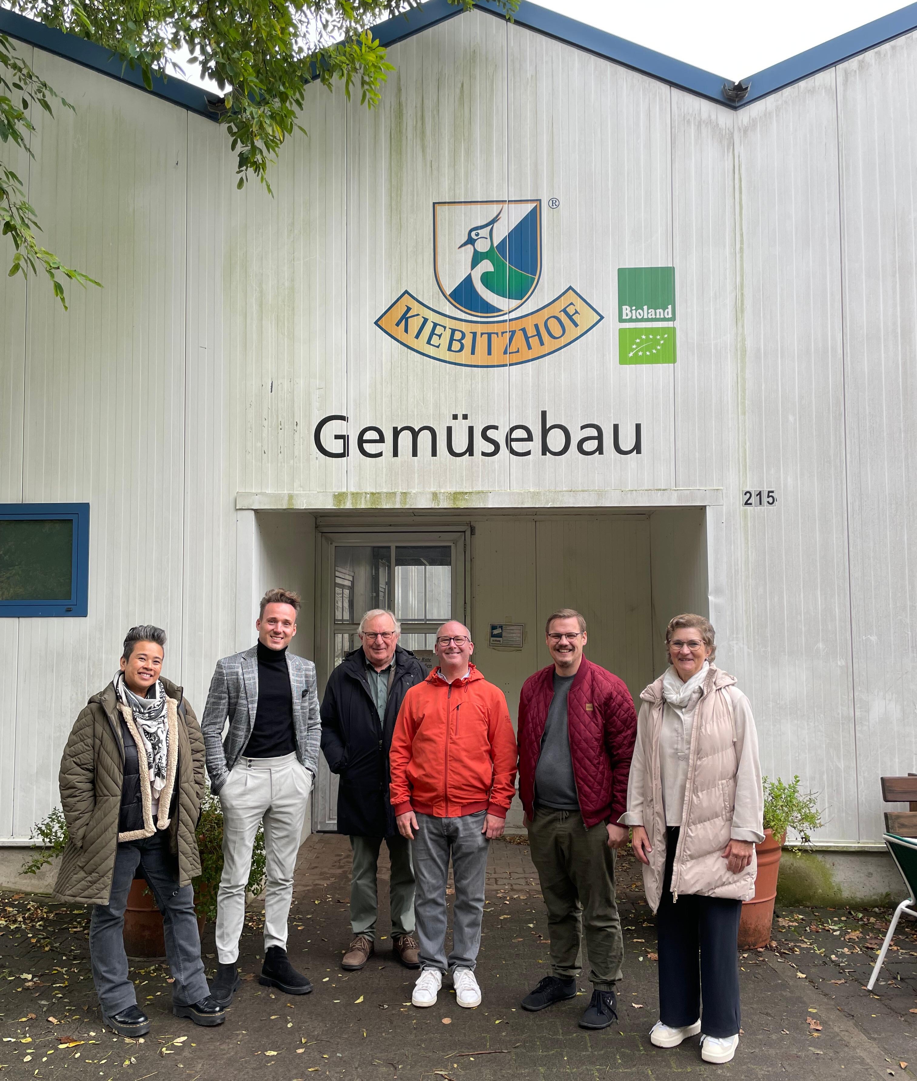 Kiebitzhof Team Windmann beim Besuch auf dem Kiebitzhof