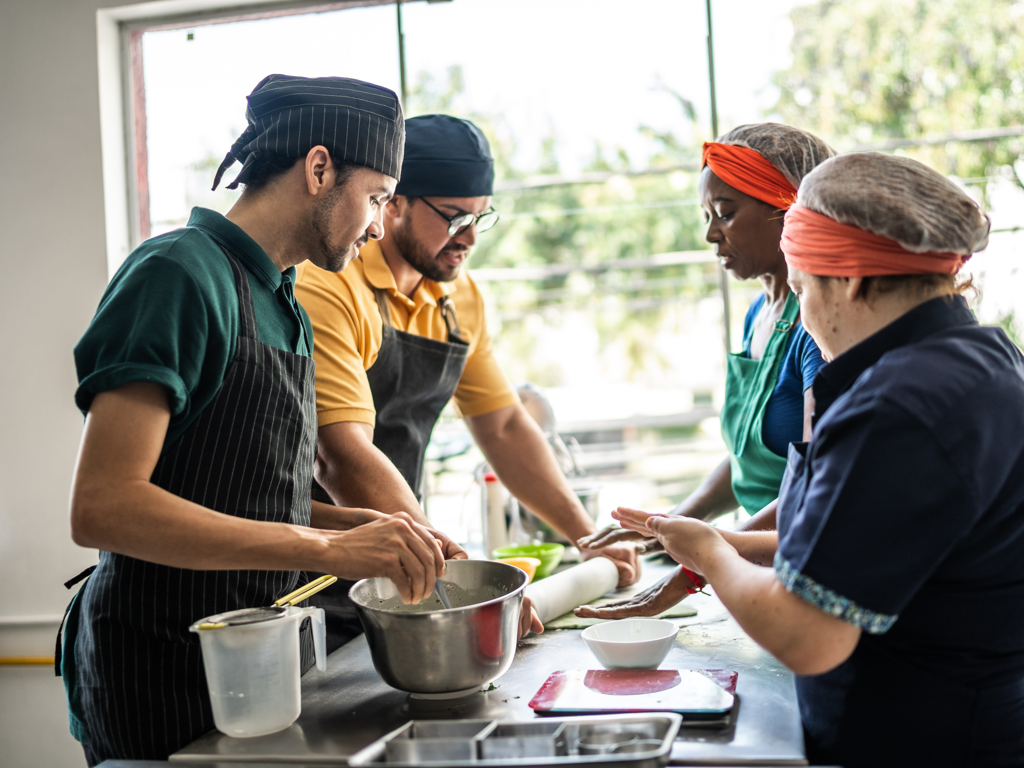 Diverses Küchenteam