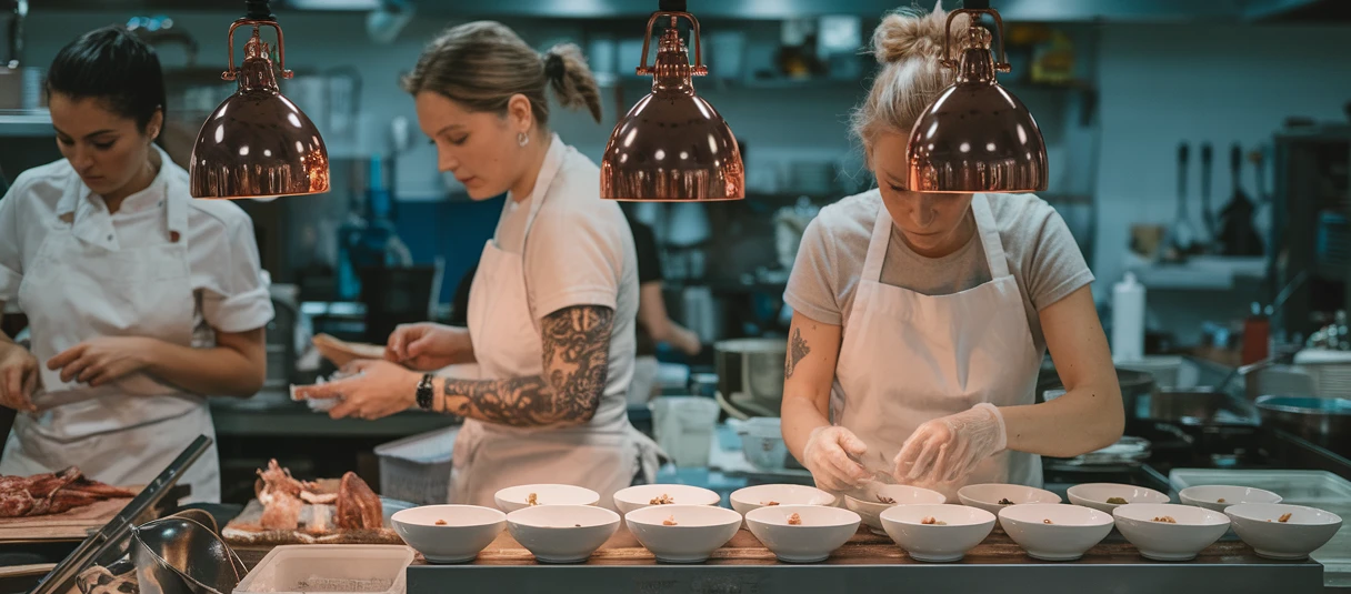 Frauen in der Gastronomie Frauen in der Restaurant-Küche