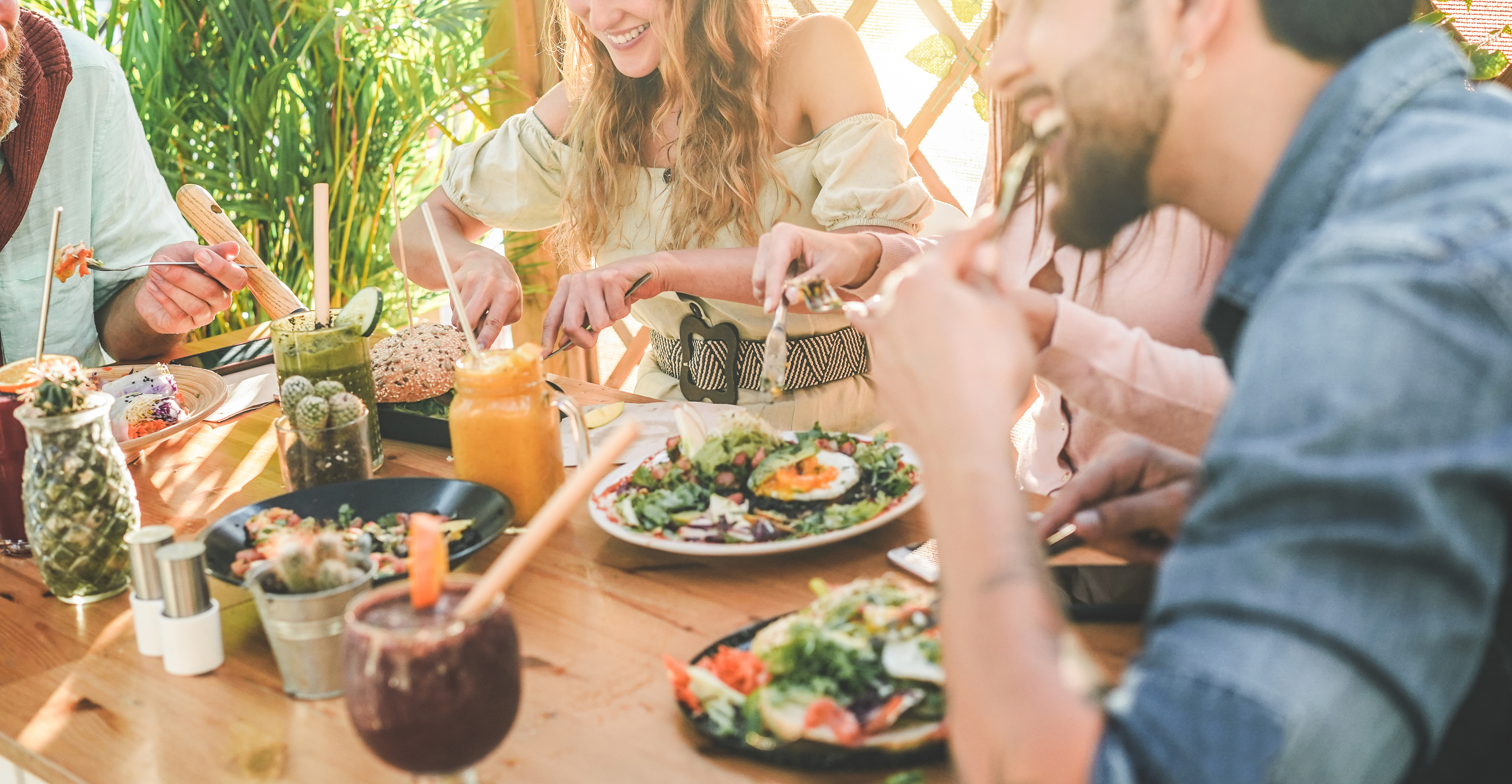 Menschen essen 