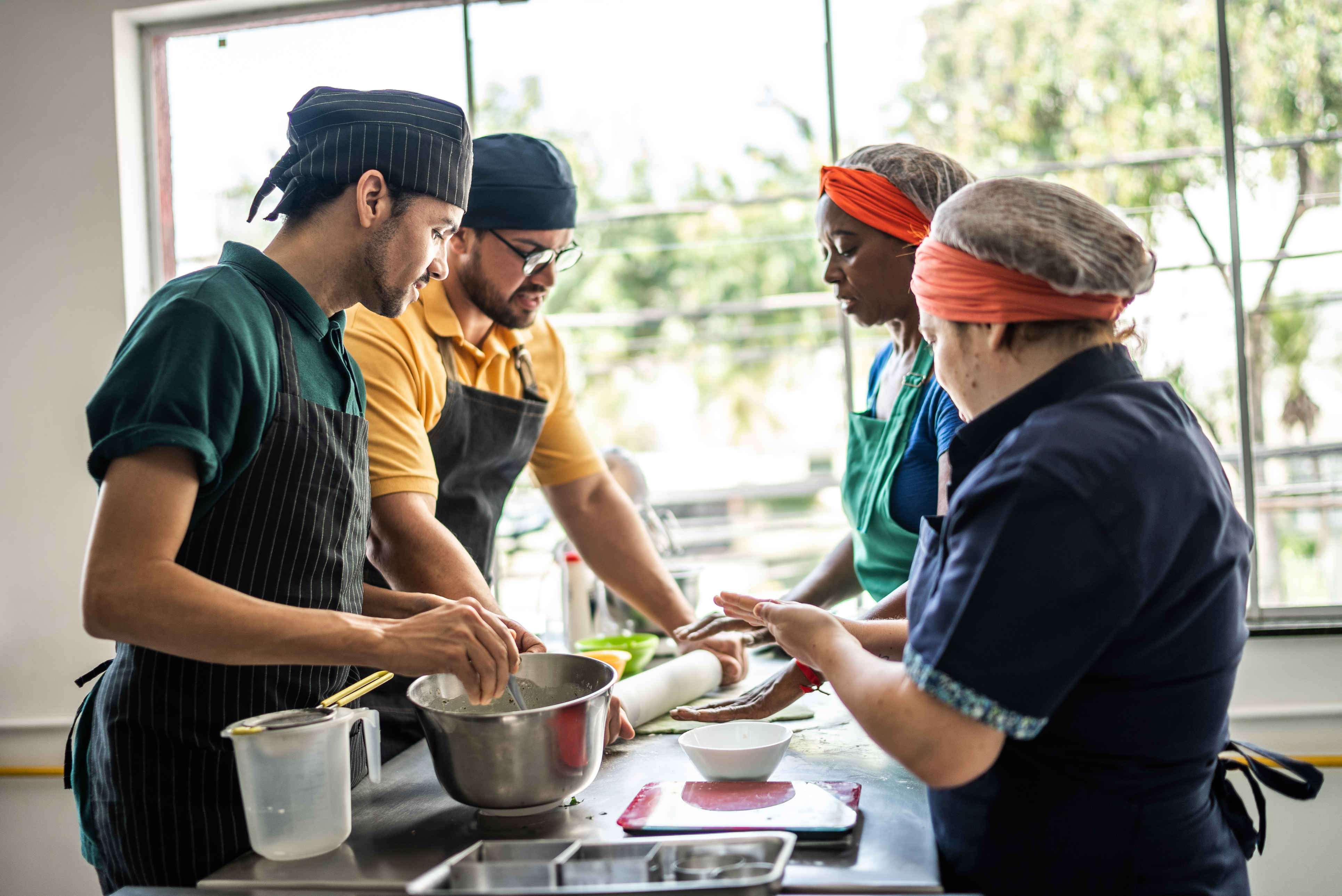 Diverses Küchenteam